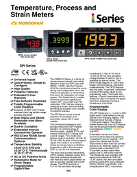 Thumbnail of document Data Sheet - DPI8-C4EIT-DC Programmable Temperature/Process Meters